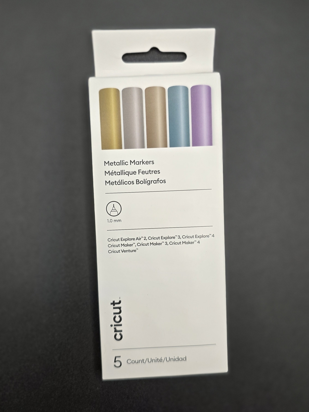 Cricut Metallic Markers - Gold, Champagne, Rose Gold, Teal, Lavender